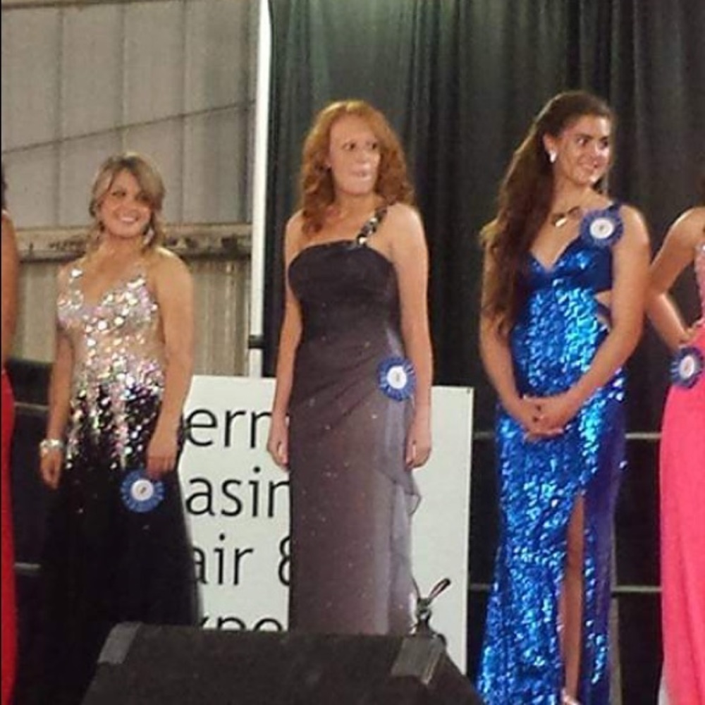 Gray Ombré Blondie Nites by Stacy Sklar Formal/Prom Dress Bridesmaid